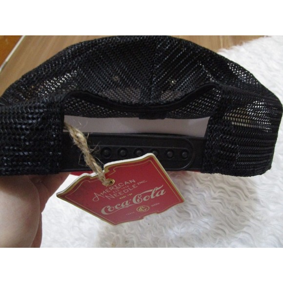 American Needle Vintage lk NWT COCA-COLA Mesh Trucker adjustable Hat Cap Snapack - Picture 13 of 15